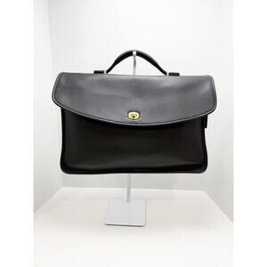 Coach Briefcase 5265 Leather Legacy Lexington Messenger Bag Black/Brass Vintage